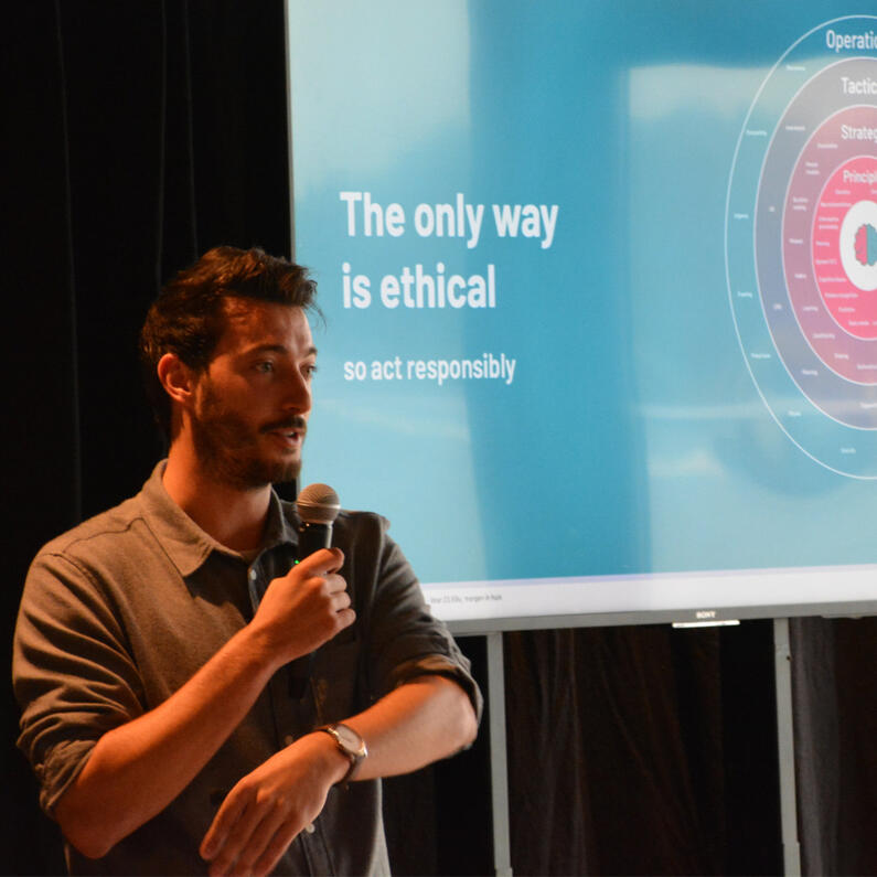 Beirem Ben Barrah speaking at PVH Europe Beirem Ben Barrah speaking at PVH Europe